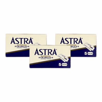 Astra Rasierklingen Superior Stainless Bundle, 15 Stk., Double Edge