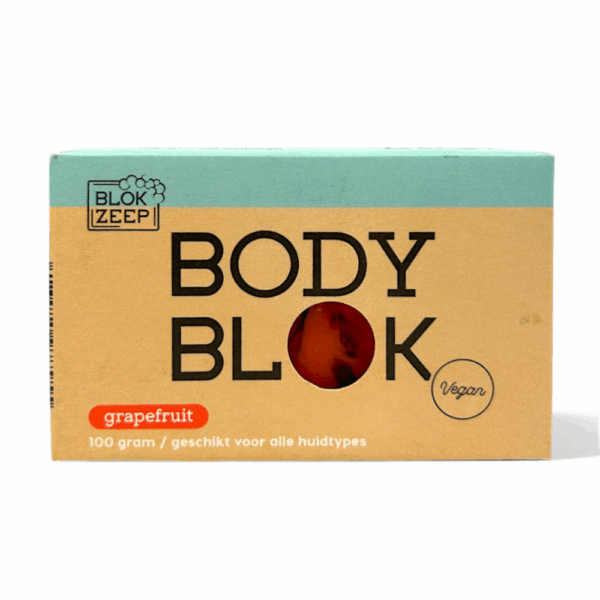 Blokzeep Body Wash Bar Grapefruit 100g, feste Körperseife