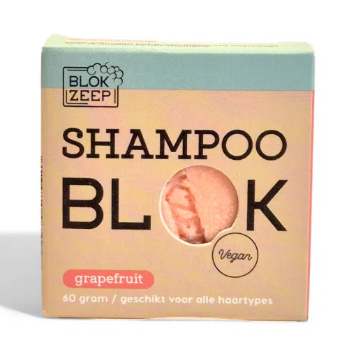 Blokzeep Shampoo Bar Grapefruit 60g, festes Shampoo