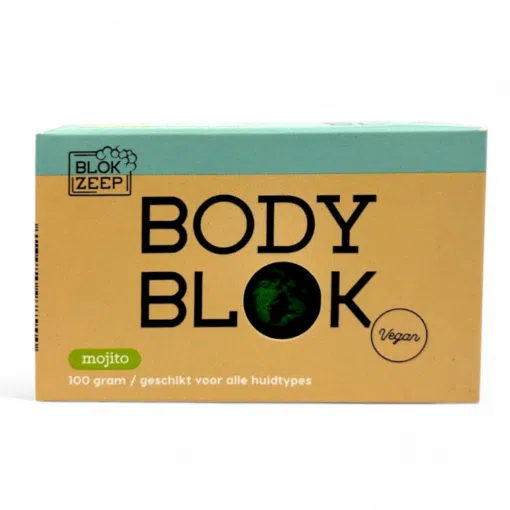 Blokzeep Body Wash Bar Mojito 100g, feste Körperseife