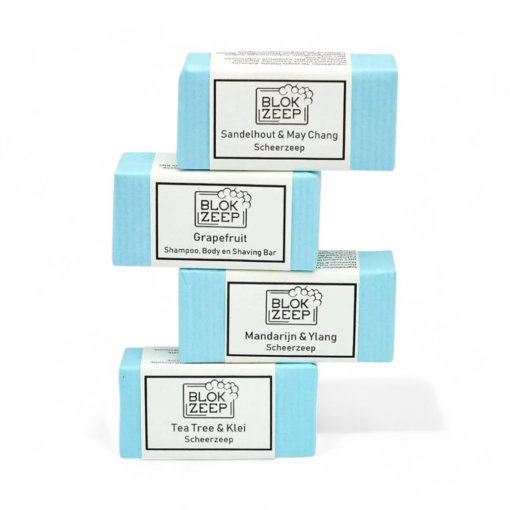 Blokzeep Rasierseife Starter-Set 120g, 4 Seifen je 30g