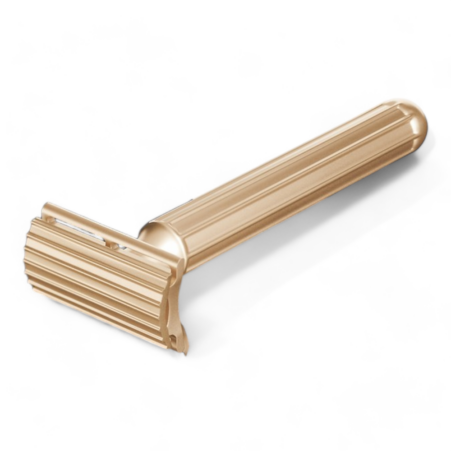 Design94 Rasierhobel Titanium SunShine 24kt Gold, Double Edge, geschlossener Kamm