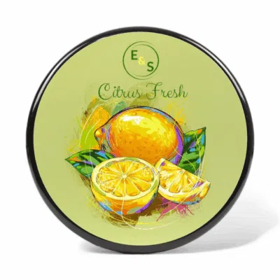 E&S Rasage Rasierseife Citrus Fresh 145g, Talgbasiert