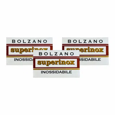 Bolzano Rasierklingen Superinox Bundle Angebot, Double Edge, 15 Stk., Stainless Steel
