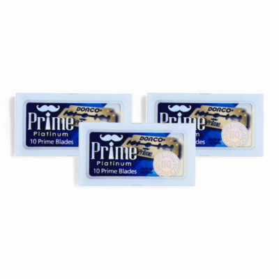 Dorco Rasierklinge Prime Platinum Bundle, 30 Stk., Double Edge