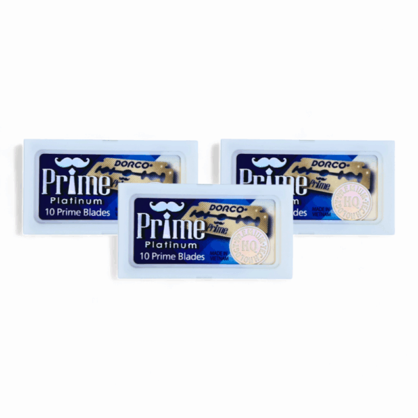 Dorco Rasierklinge Prime Platinum Bundle, 30 Stk., Double Edge
