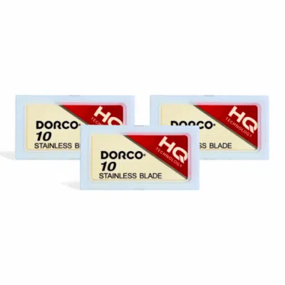 Dorco Rasierklinge Platinum Stainless ST-301 Bundle Angebot, 30 Stk., Double Edge