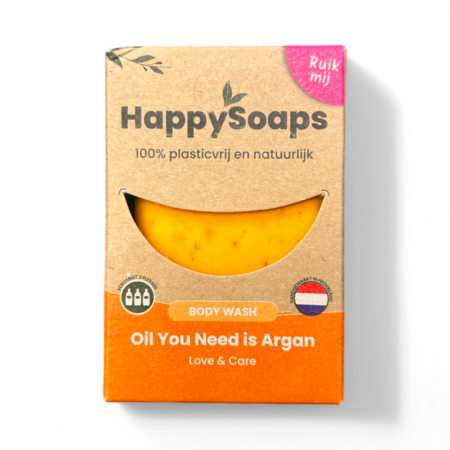 HappySoaps Body Wash Bar Oil You Need is Argan 100g