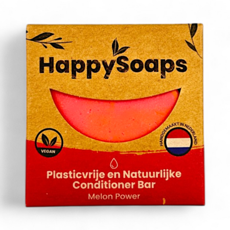 HappySoaps Conditioner Melon Power 65g, feste Seife