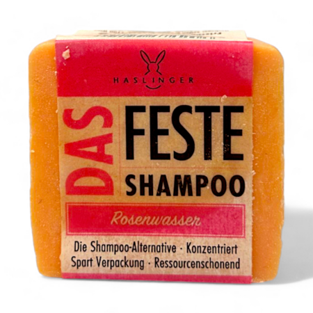 Haslinger festes Shampoo Rosenwasser 100g