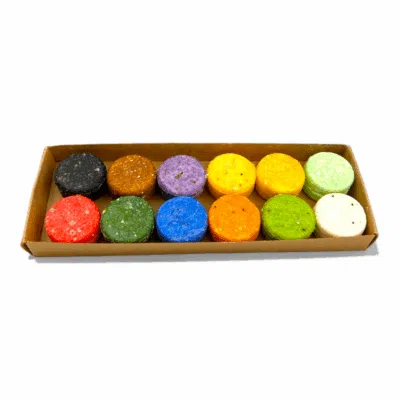 HappySoaps Mini Shampoo Bars 120g, 12x 10g