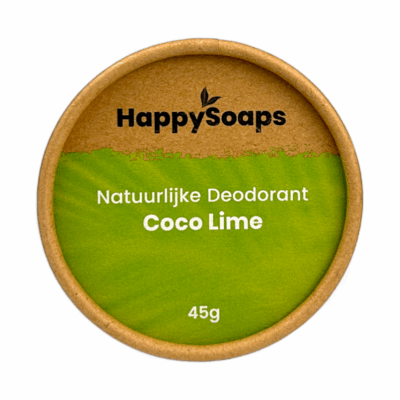 HappySoaps Natürliches Deodorant Kokosnuss und Limette 45g, festes Deo