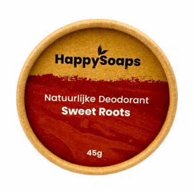 HappySoaps Natürliches Deodorant Sweet Roots 50ml, festes Deo