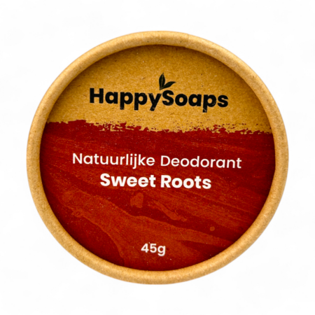 HappySoaps Natürliches Deodorant Sweet Roots 50ml, festes Deo