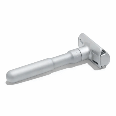 Merkur Solingen Futur 700 Rasierhobel, Matt Chrom, geschlossener Kamm