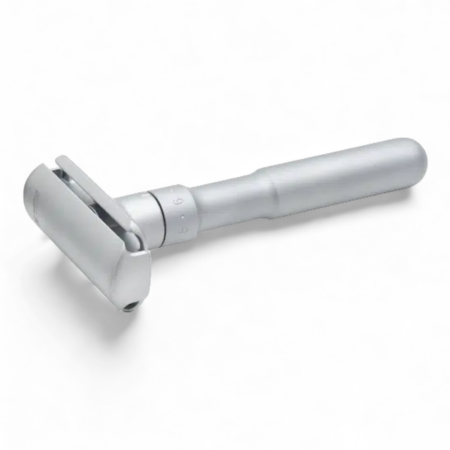 Merkur Solingen Futur 700 Rasierhobel, Matt Chrom, geschlossener Kamm