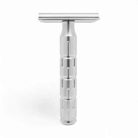 The Goodfellas' Smile Rasierhobel Syntesi, Edelstahl, geschlossener Kamm, Double Edge