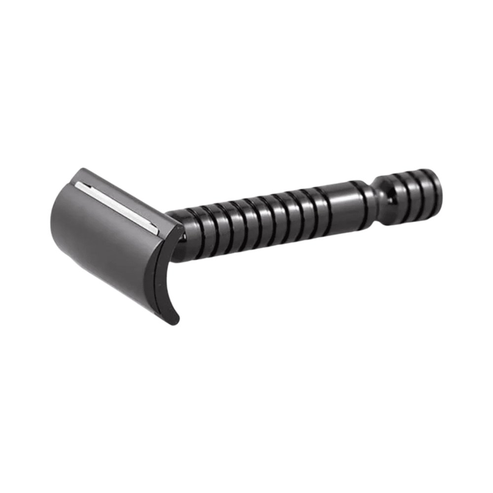 RazoRock Baby Smooth Rasierhobel Black, geschlossener Kamm, Double Edge