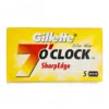 Gillette Rasierklingen 7 O'Clock Sharp Edge, Double Edge, 5.Stk.