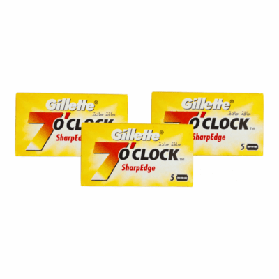 Gillette Rasierklingen Bundle Angebot 7 O'Clock Sharp Edge, Double Edge, 15.Stk.