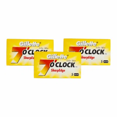 Gillette Rasierklingen Bundle Angebot 7 O'Clock Sharp Edge, Double Edge, 15.Stk.