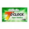 Gillette Rasierklingen 7 O'Clock Stainless Steel, Double Edge, 5 Stk.