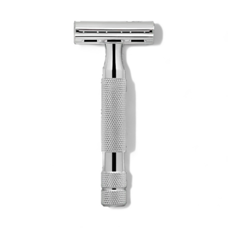 Rockwell Rasierhobel 6C White Chrome, geschlossener Kamm, Double Edge