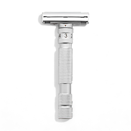 Rockwell Rasierhobel T2 Brushed Chrome, Adjustable, Geschlossener Kamm