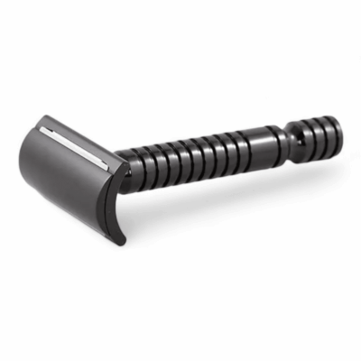 RazoRock Baby Smooth Rasierhobel Black, geschlossener Kamm, Double Edge