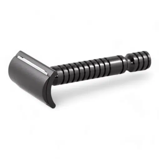 RazoRock Baby Smooth Rasierhobel Black, geschlossener Kamm, Double Edge