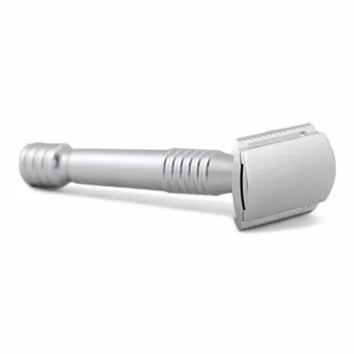 RazoRock Rasierhobel Lupo Silber, Aluminium, geschlossener Kamm, Double Edge