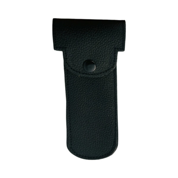 Epsilon Lederetui für Rasierhobel, Handgefertigt in schwarz, 14cm x 6cm