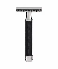 Mühle Rasierhobel R 41 Black, offener Kamm, Double Edge