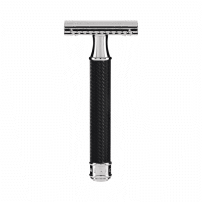 Mühle Rasierhobel R 89 Schwarz, geschlossener Kamm, Double Edge