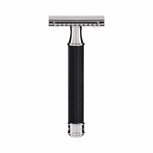 Mühle Rasierhobel R 89 Schwarz, geschlossener Kamm, Double Edge