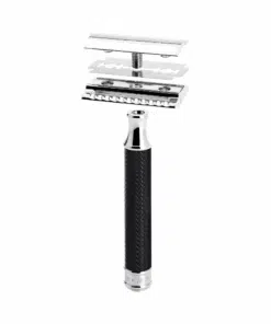 Mühle Rasierhobel R 89 Schwarz, geschlossener Kamm, Double Edge1