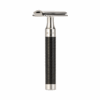 Mühle Rasierhobel R 96 ROCCA, Edelstahl/Schwarz, geschlossener Kamm