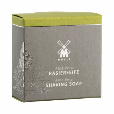 Mühle feste Rasierseife Aloe Vera 65g, für normale & empfindliche Haut