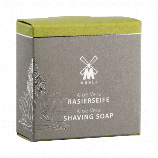 Mühle feste Rasierseife Aloe Vera 65g, für normale & empfindliche Haut