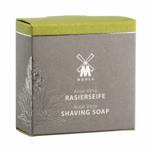 Mühle feste Rasierseife Aloe Vera 65g, für normale & empfindliche Haut