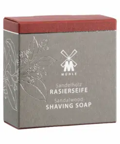 Mühle feste Rasierseife Sandelholz 65g, für normale & trockene Haut