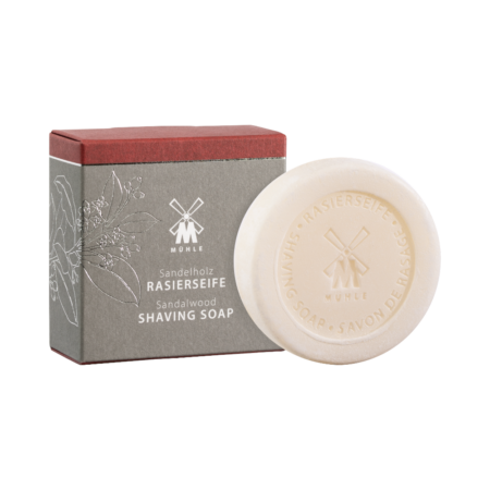 Mühle feste Rasierseife Sandelholz 65g, für normale & trockene Haut1