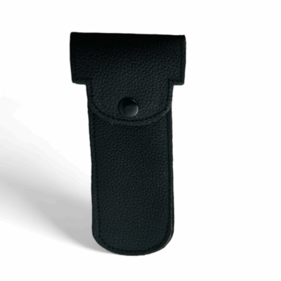 Epsilon Lederetui für Rasierhobel, Handgefertigt in schwarz, 14cm x 6cm