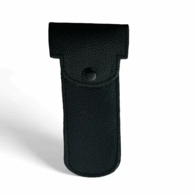 Epsilon Lederetui für Rasierhobel, Handgefertigt in schwarz, 14cm x 6cm