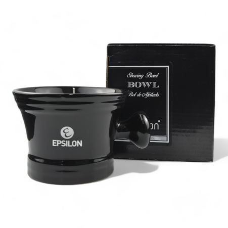 Epsilon Ebenholz Rasierschale aus schwarzem Porzellan1