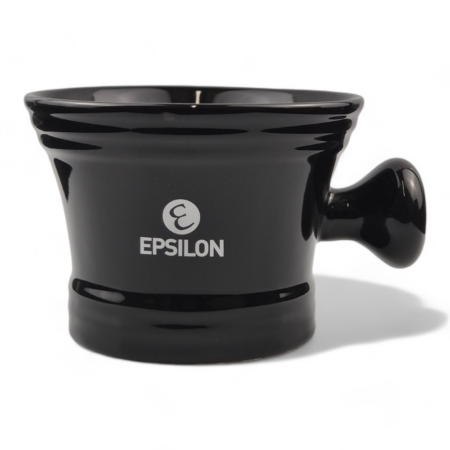 Epsilon Ebenholz Rasierschale aus schwarzem Porzellan