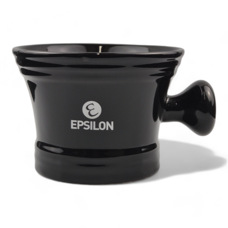 Epsilon Ebenholz Rasierschale aus schwarzem Porzellan