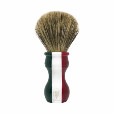 Extrò Rasierpinsel Italien Flag Graudachs & Schweineborsten, 26mm Knoten