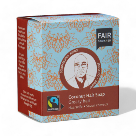 Fair Squared Shampoo Coconut Hair Soap Greasy, Festes Haarshampoo 2x 80g
