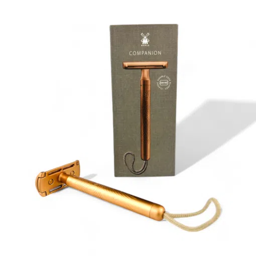 Mühle Rasierhobel Companion Roségold, geschlossener Kamm, Effizienz für Bart- und Körper1